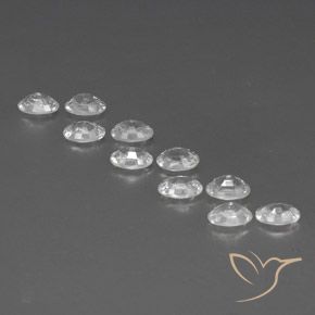 7.50 ct natürliche Weiß Zirkon-Edelsteine, Oval, VVS-VS