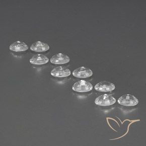 8.09 ct natürliche Weiß Zirkon-Edelsteine, Oval, VVS-VS