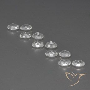 8.15 ct natürliche Weiß Zirkon-Edelsteine, Oval, VVS-VS