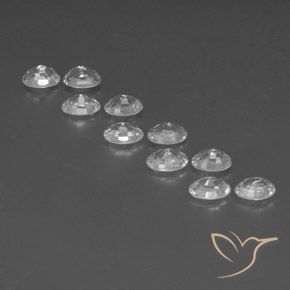 8.25 ct natürliche Weiß Zirkon-Edelsteine, Oval, VVS-VS