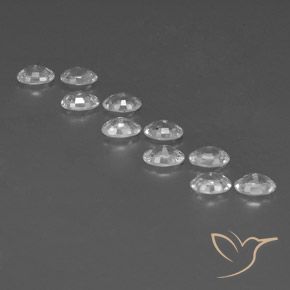 7.23 ct natürliche Weiß Zirkon-Edelsteine, Oval, VVS-VS