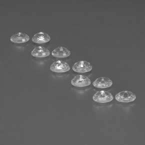 8,50 ct natürliche weißer Zirkon-Edelsteine, Oval Schliff, VVS-VS