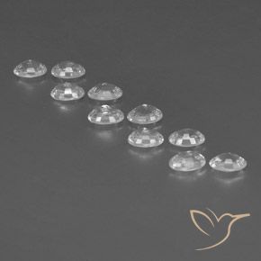 7.35 ct natürliche Weiß Zirkon-Edelsteine, Oval, VVS-VS