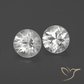 2.28 ct natürliche Weiß Zirkon-Edelsteine, Runden, VVS-VS