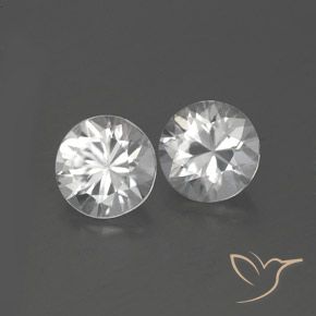 2.27 ct natürliche Weiß Zirkon-Edelsteine, Runden, VVS-VS