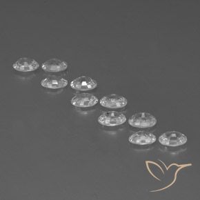 7.06 ct natürliche Weiß Zirkon-Edelsteine, Oval, VVS-VS