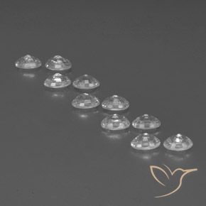 7.90 ct natürliche Weiß Zirkon-Edelsteine, Oval, VVS-VS