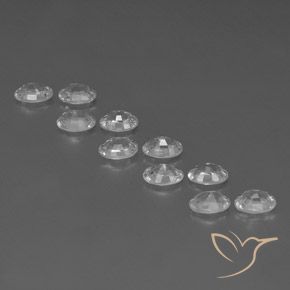 7.76 ct natürliche Weiß Zirkon-Edelsteine, Oval, VVS-VS
