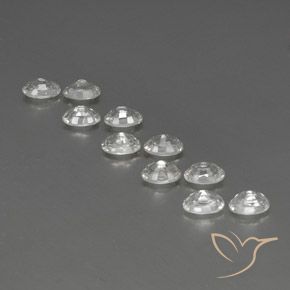 7.78 ct natürliche Weiß Zirkon-Edelsteine, Oval, VVS-VS