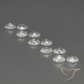 7.75 ct natürliche Weiß Zirkon-Edelsteine, Oval, VVS-VS