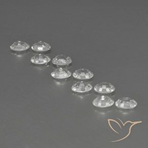 7.54 ct natürliche Weiß Zirkon-Edelsteine, Oval, VVS-VS