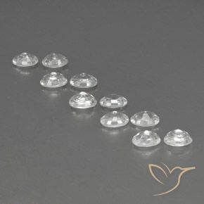 7.85 ct natürliche Weiß Zirkon-Edelsteine, Oval, VVS-VS