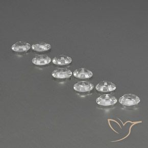 6.93 ct natürliche Weiß Zirkon-Edelsteine, Oval, VVS-VS