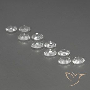 7.54 ct natürliche Weiß Zirkon-Edelsteine, Oval, VVS-VS