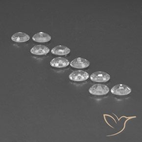 7.65 ct natürliche Weiß Zirkon-Edelsteine, Oval, VVS-VS