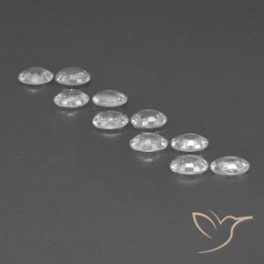 6.75 ct natürliche Weiß Zirkon-Edelsteine, Oval, VVS-VS