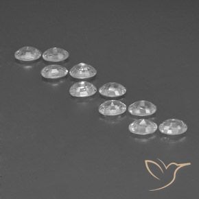 7.80 ct natürliche Weiß Zirkon-Edelsteine, Oval, VVS-VS