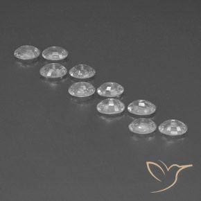 7.50 ct natürliche Weiß Zirkon-Edelsteine, Oval, VVS-VS