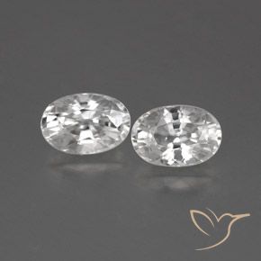 1.68ctw Natürlicher Weiß Zirkon, Oval, VVS