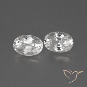 1.68 ct natürliche Weiß Zirkon-Edelsteine, Oval, VVS