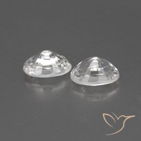 1.68 ct natürliche Weiß Zirkon-Edelsteine, Oval, VVS