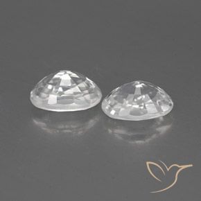 1.75 ct natürliche Weiß Zirkon-Edelsteine, Oval, VVS