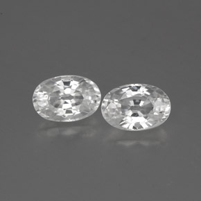1,62 ct natürliche weißer Zirkon-Edelsteine, Oval Schliff, VVS
