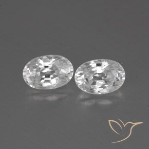 1.66ctw Natürlicher Weiß Zirkon, Oval, VVS