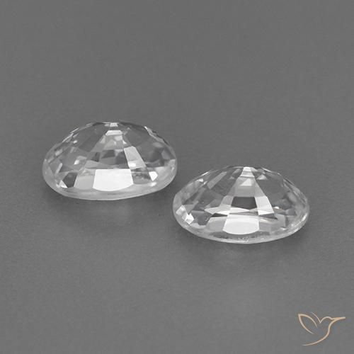 1.70 ct natürliche Weiß Zirkon-Edelsteine, Oval, VVS
