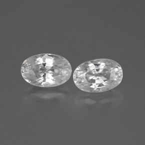 1,71 ct natürliche weißer Zirkon-Edelsteine, Oval Schliff, VVS-VS