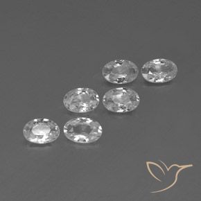 3.75 ct natürliche Weiß Zirkon-Edelsteine, Oval, VVS-VS