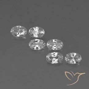 4.38ctw Natürlicher Weiß Zirkon, Oval, VVS-VS