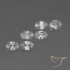 4.38 ct natürliche Weiß Zirkon-Edelsteine, Oval, VVS-VS