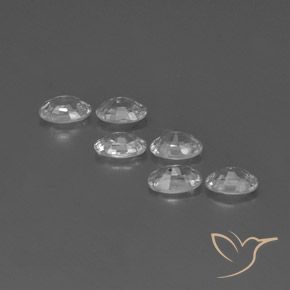 4.38 ct natürliche Weiß Zirkon-Edelsteine, Oval, VVS-VS