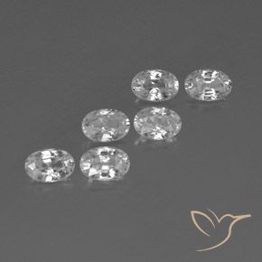 4.39 ct natürliche Weiß Zirkon-Edelsteine, Oval, VVS-VS