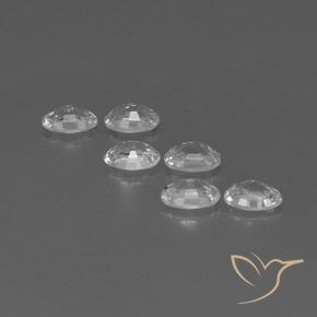4.39 ct natürliche Weiß Zirkon-Edelsteine, Oval, VVS-VS