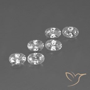 4.83 ct natürliche Weiß Zirkon-Edelsteine, Oval, VVS-VS