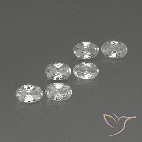 4.28 ct natürliche Weiß Zirkon-Edelsteine, Oval, VVS-VS