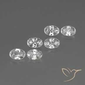 4.74 ct natürliche Weiß Zirkon-Edelsteine, Oval, VVS-VS