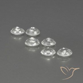 4.74 ct natürliche Weiß Zirkon-Edelsteine, Oval, VVS-VS