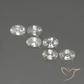 4.54ctw Natürlicher Weiß Zirkon, Oval, VVS-VS