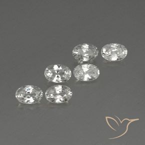 4.54 ct natürliche Weiß Zirkon-Edelsteine, Oval, VVS-VS