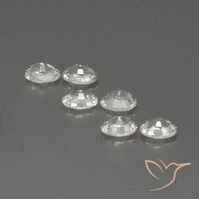 4.54 ct natürliche Weiß Zirkon-Edelsteine, Oval, VVS-VS