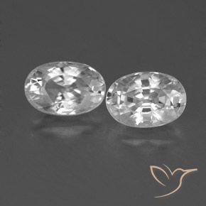 1.76ctw Natürlicher Weiß Zirkon, Oval, VVS-VS