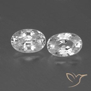 1.70ctw Natürlicher Weiß Zirkon, Oval, VVS