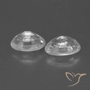 1.70 ct natürliche Weiß Zirkon-Edelsteine, Oval, VVS