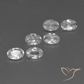3.92 ct natürliche Weiß Zirkon-Edelsteine, Oval, VVS-VS
