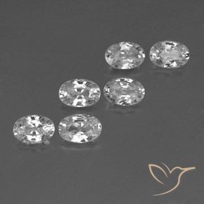 4.55 ct natürliche Weiß Zirkon-Edelsteine, Oval, VVS-VS