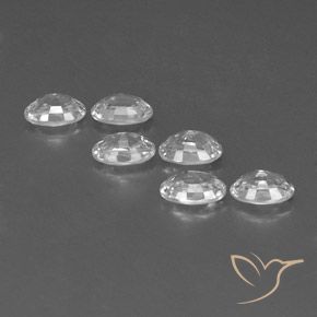 4.55 ct natürliche Weiß Zirkon-Edelsteine, Oval, VVS-VS