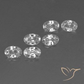 4.42 ct natürliche Weiß Zirkon-Edelsteine, Oval, VVS-VS